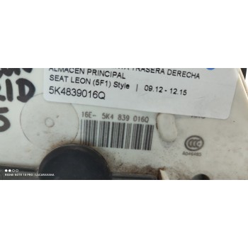 Recambio de cerradura puerta trasera derecha para seat leon (5f1) style referencia OEM IAM 5K4839016Q  