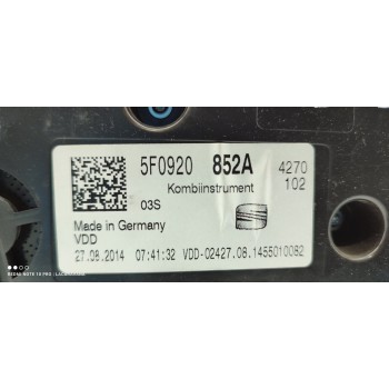 Recambio de cuadro instrumentos para seat leon (5f1) style referencia OEM IAM 5F0920852A  