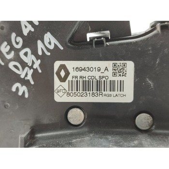 Recambio de cerradura puerta delantera derecha para renault megane iv berlina 5p intens referencia OEM IAM 16943019A  