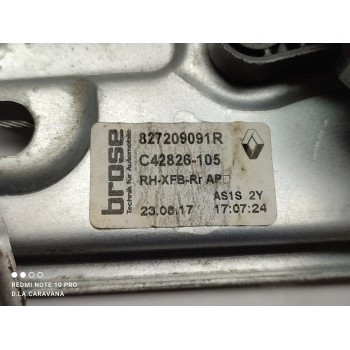 Recambio de elevalunas trasero derecho para renault megane iv berlina 5p bose-edition referencia OEM IAM 827209091R  