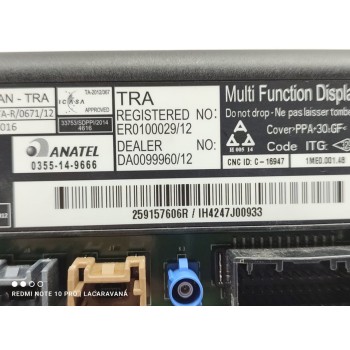 Recambio de pantalla multifuncion para renault captur life referencia OEM IAM 259157606R  