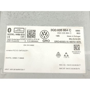 Recambio de sistema navegacion gps para volkswagen tiguan sport bmt referencia OEM IAM 3Q0035864C  
