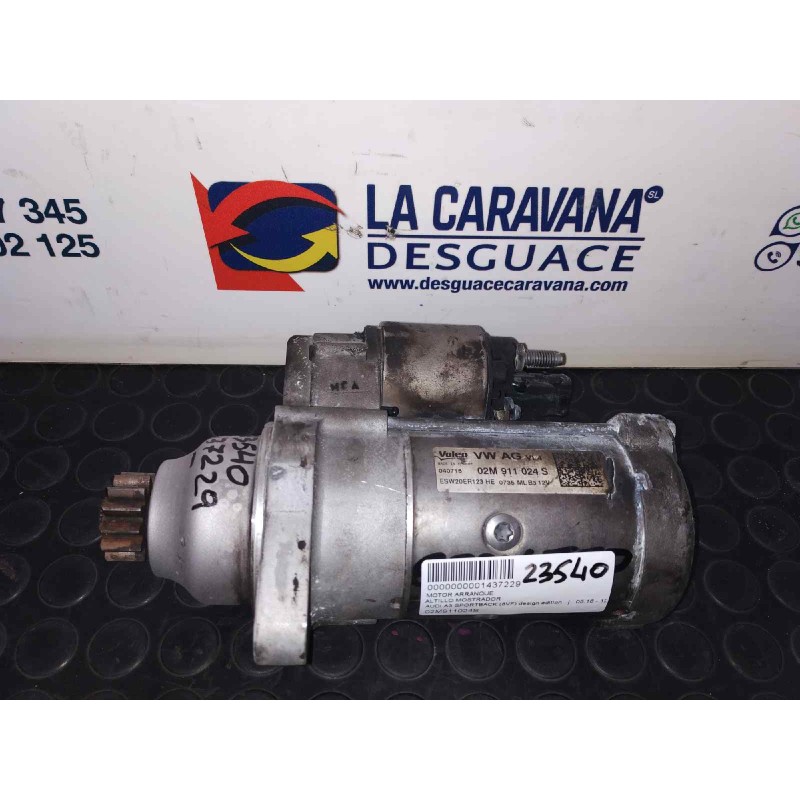 Recambio de motor arranque para audi a3 sportback (8vf) design edition referencia OEM IAM 02M911024S  