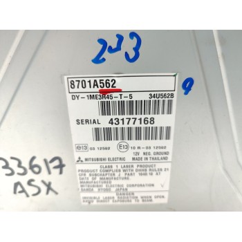 Recambio de sistema audio / radio cd para mitsubishi asx (ga0w) challenge 2wd referencia OEM IAM 8701A562  