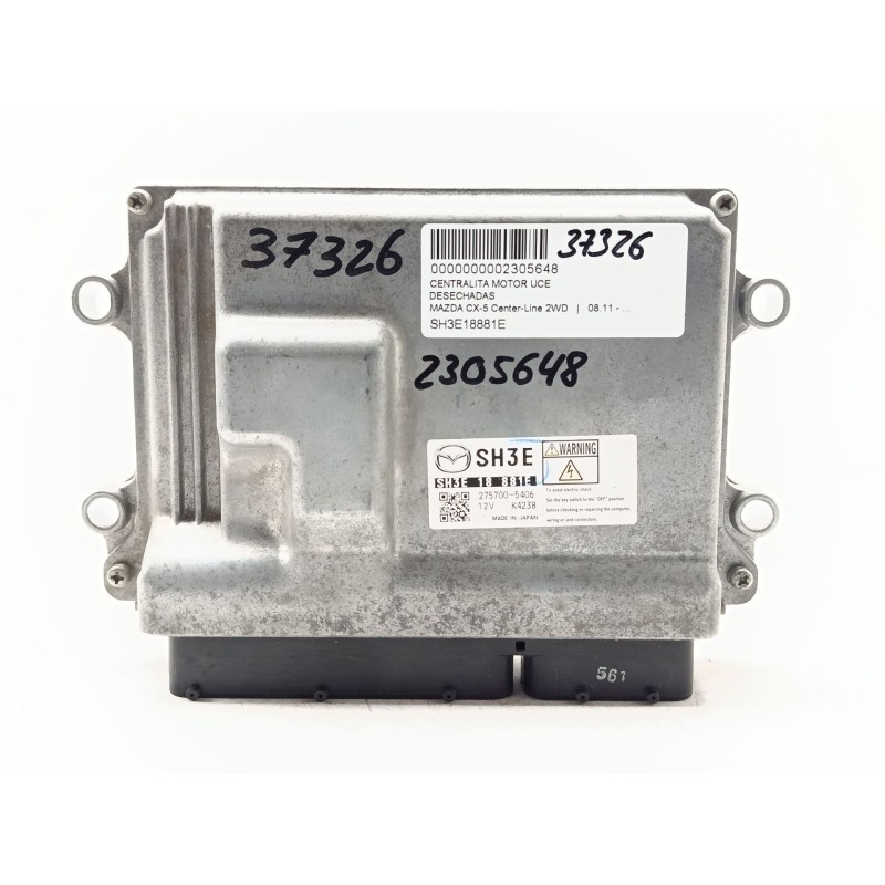 Recambio de centralita motor uce para mazda cx-5 center-line 2wd referencia OEM IAM SH3E18881E  
