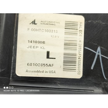 Recambio de faro izquierdo para jeep cherokee limited 4wd referencia OEM IAM 68102855AF  