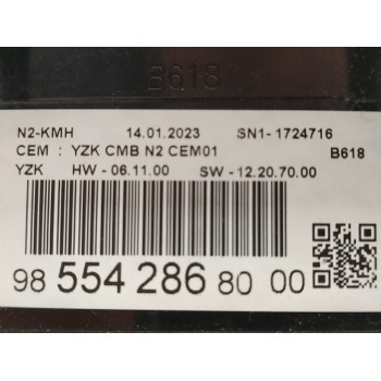 Recambio de cuadro instrumentos para citroën c3 elle referencia OEM IAM 9855428680  