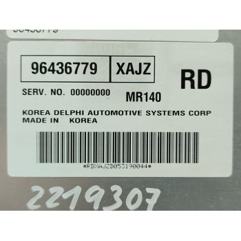 Recambio de centralita motor uce para chevrolet kalos 1.4 se referencia OEM IAM 96436779  