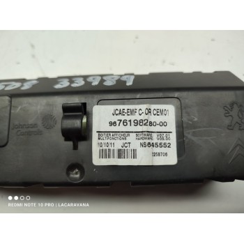 Recambio de pantalla multifuncion para peugeot 508 sw active referencia OEM IAM 9676198280  