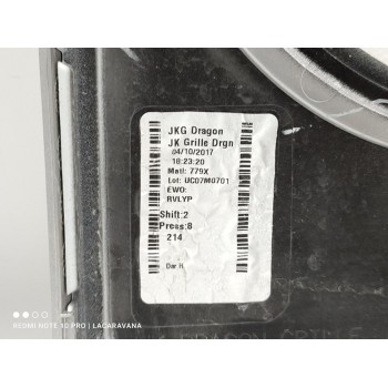 Recambio de rejilla delantera para jeep wrangler / wrangler unlimited sahara referencia OEM IAM 68240419AB  