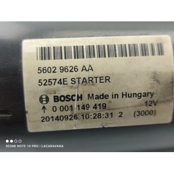 Recambio de motor arranque para jeep cherokee limited 4wd referencia OEM IAM 56029626AA  