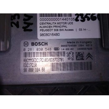 Recambio de centralita motor uce para peugeot 308 sw access referencia OEM IAM 9808016480  