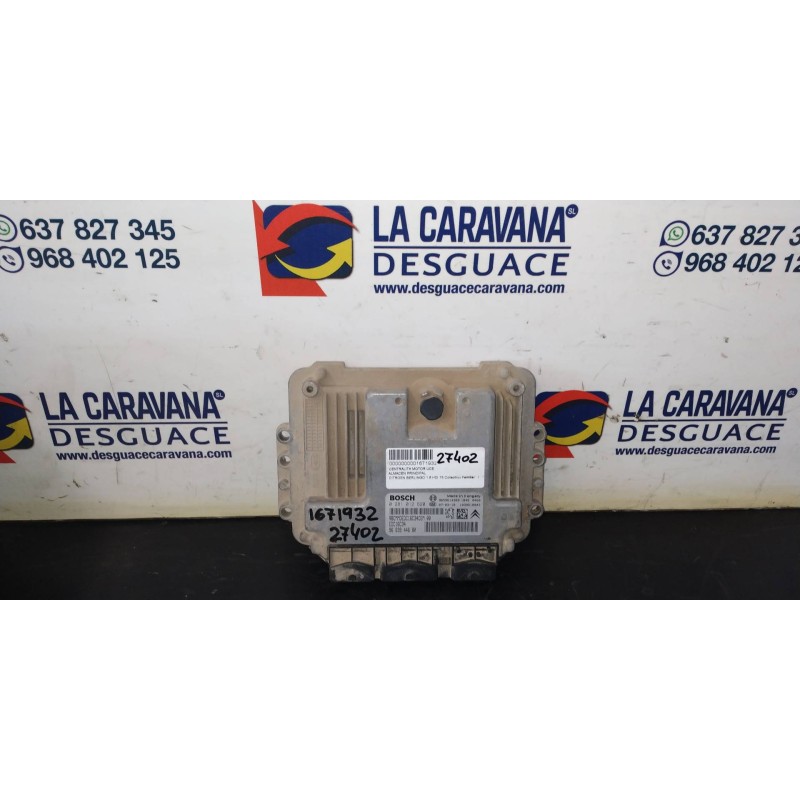 Recambio de centralita motor uce para citroën berlingo 1.6 hdi 75 collection familiar referencia OEM IAM 9663944680  