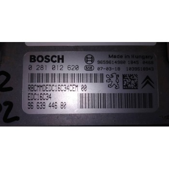 Recambio de centralita motor uce para citroën berlingo 1.6 hdi 75 collection familiar referencia OEM IAM 9663944680  