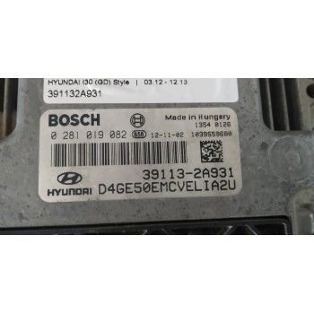 Recambio de centralita motor uce para hyundai i30 (gd) style referencia OEM IAM 391132A931  