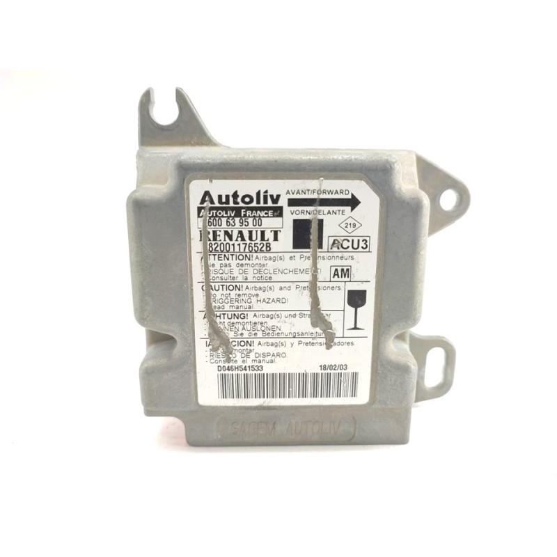 Recambio de centralita airbag para renault scenic (ja..) 1.9 dci authentique referencia OEM IAM 8200117652B  