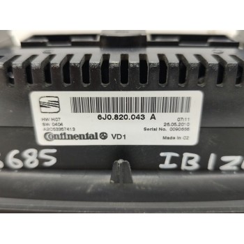 Recambio de mando climatizador para seat ibiza (6j5) sport referencia OEM IAM 6J0820043A  