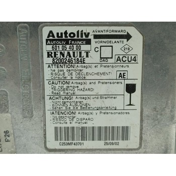 Recambio de centralita airbag para renault megane ii berlina 5p 1.9 dci diesel referencia OEM IAM 8200246184E  