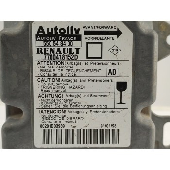 Recambio de centralita airbag para renault megane i coach/coupe (da0) 1.9 dti diesel cat referencia OEM IAM 7700418152D  