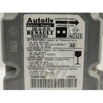 Recambio de centralita airbag para nissan kubistar (x76) 1.5 dci turbodiesel cat referencia OEM IAM 8200381654  
