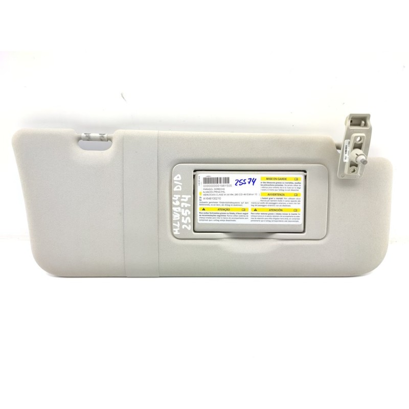 Recambio de parasol derecho para mercedes-benz clase m (w164) 280 cdi 4m edition 10 referencia OEM IAM A1648100210  