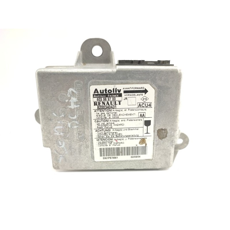 Recambio de centralita airbag para renault scenic ii 1.9 dci diesel referencia OEM IAM 8200340431  