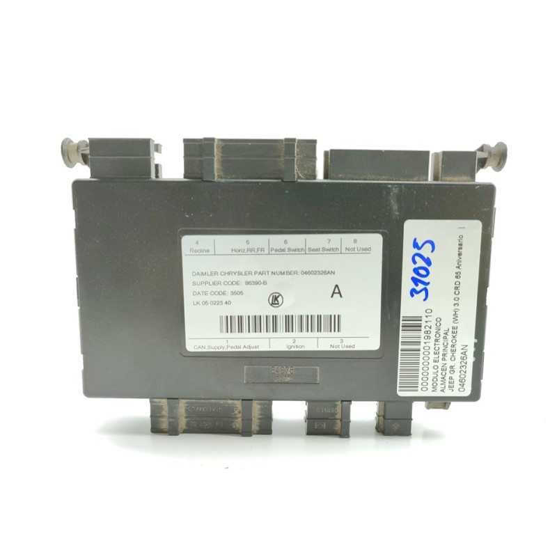 Recambio de modulo electronico para jeep gr. cherokee (wh) 3.0 crd 65 aniversario referencia OEM IAM 04602326AN  