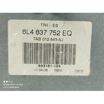 Recambio de elevalunas delantero derecho para seat ibiza (6l1) ecomotive referencia OEM IAM 6L4837752EQ  