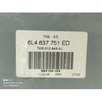 Recambio de elevalunas delantero izquierdo para seat ibiza (6l1) ecomotive referencia OEM IAM 6L4837751ED  