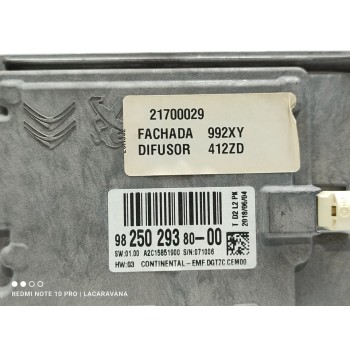 Recambio de pantalla multifuncion para citroën c4 picasso live referencia OEM IAM 9825029380  