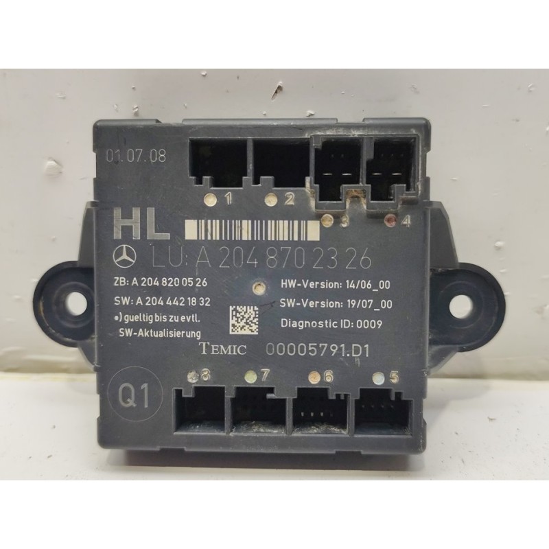 Recambio de modulo electronico para mercedes-benz clase c (w204) berlina c 220 cdi (204.008) referencia OEM IAM A2048702326  