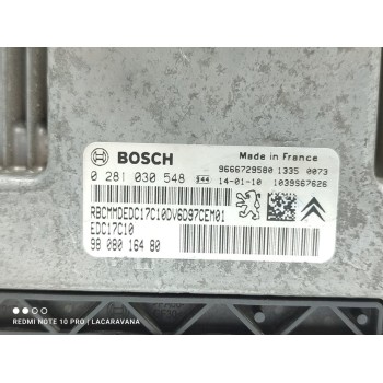 Recambio de centralita motor uce para citroën c4 picasso attraction referencia OEM IAM 9808016480  