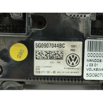 Recambio de mando climatizador para volkswagen golf vii lim. sport bluemotion tech. referencia OEM IAM 5G0907044BC  