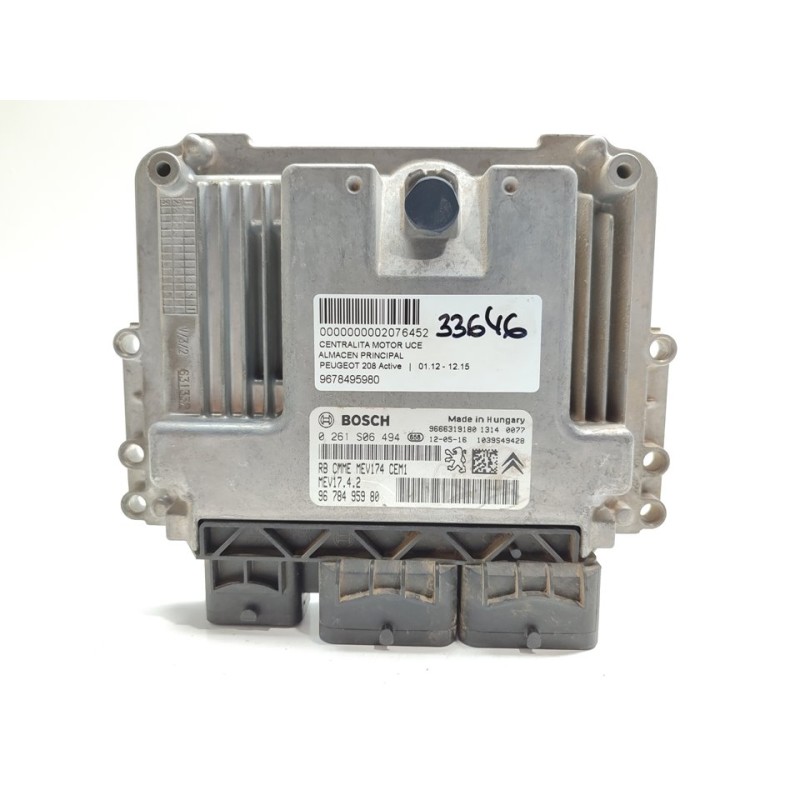 Recambio de centralita motor uce para peugeot 208 active referencia OEM IAM 9678495980  
