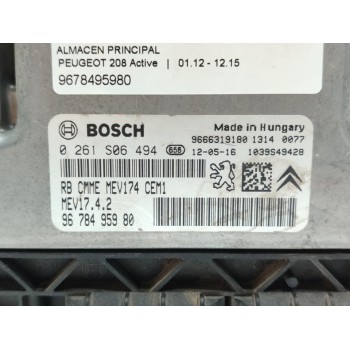 Recambio de centralita motor uce para peugeot 208 active referencia OEM IAM 9678495980  