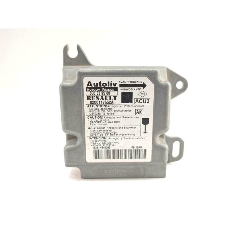 Recambio de centralita airbag para renault scenic (ja..) 1.9 dci diesel cat referencia OEM IAM 8200117652A  