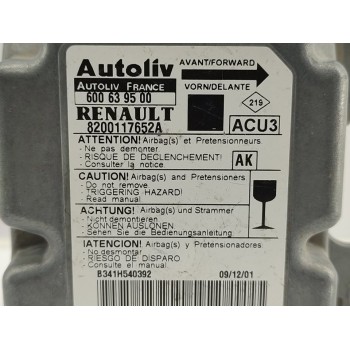 Recambio de centralita airbag para renault scenic (ja..) 1.9 dci diesel cat referencia OEM IAM 8200117652A  