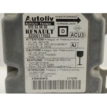 Recambio de centralita airbag para renault megane i fase 2 berlina (ba0) 1.4 16v referencia OEM IAM 82000117653  