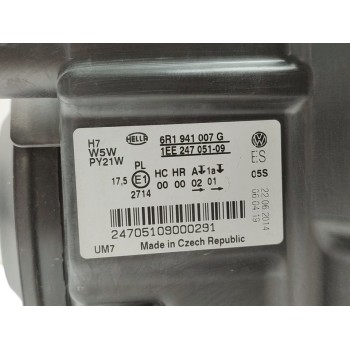 Recambio de faro izquierdo para volkswagen polo (6c1) edition bluemotion referencia OEM IAM 6R1941007G  