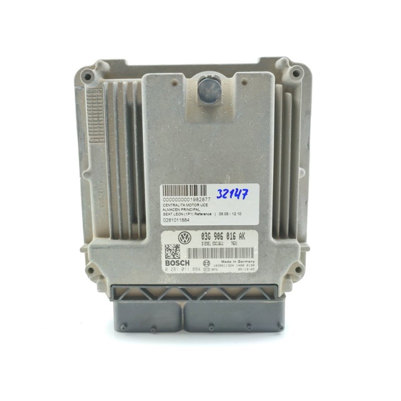 Recambio de centralita motor uce para seat leon (1p1) reference referencia OEM IAM 0281011884  