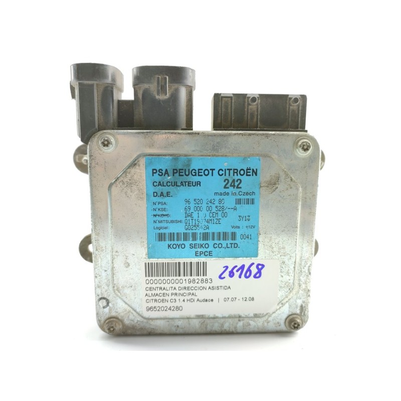 Recambio de centralita direccion para citroën c3 1.4 hdi audace referencia OEM IAM 9652024280  