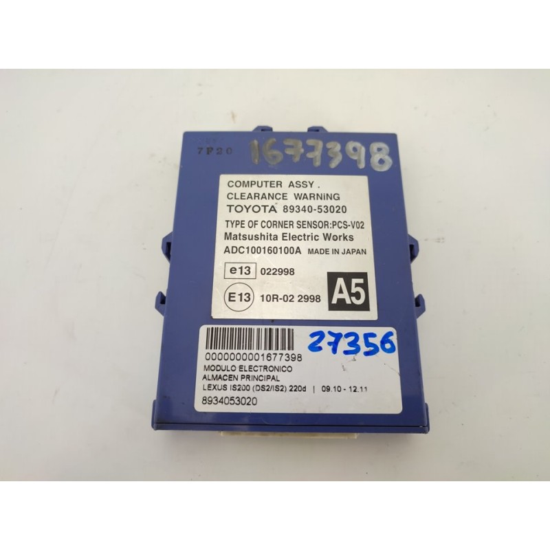 Recambio de modulo electronico para lexus is200 (ds2/is2) 220d referencia OEM IAM 8934053020  