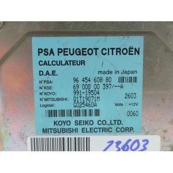 Recambio de centralita direccion para citroën c3 1.4 hdi audace referencia OEM IAM 9645460880  