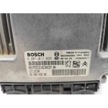 Recambio de centralita motor uce para peugeot 407 sport referencia OEM IAM 0281011633  