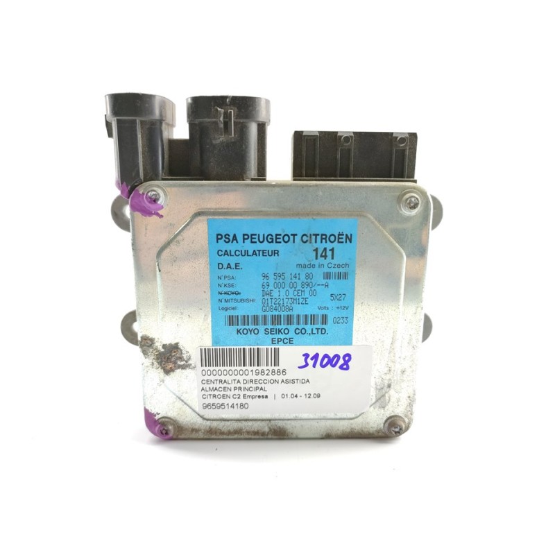 Recambio de centralita direccion para citroën c2 empresa referencia OEM IAM 9659514180  