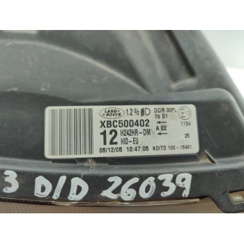 Recambio de faro derecho para land rover discovery v6 td hse referencia OEM IAM XBC500402  