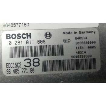 Recambio de centralita motor uce para fiat ulysse (179) 2.0 jtd active (100kw)(2008) referencia OEM IAM 9648577180  