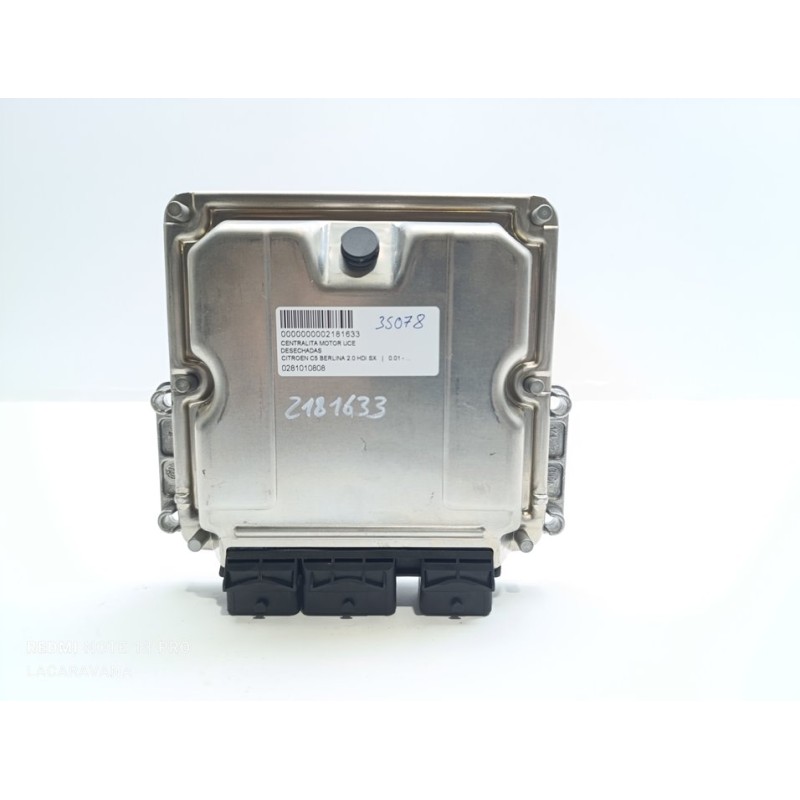 Recambio de centralita motor uce para citroën c5 berlina 2.0 hdi sx referencia OEM IAM 0281010808  