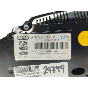 Recambio de cuadro instrumentos para audi a5 coupe (8t) 3.0 tdi quattro referencia OEM IAM 8T0920931A  