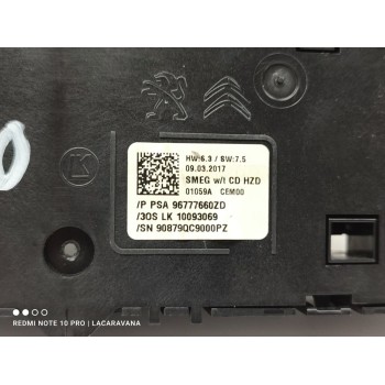 Recambio de mando multifuncion para peugeot 308 style referencia OEM IAM 96777660ZD  